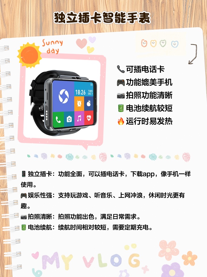 最新插卡手表，时间的魔法与友情的交织